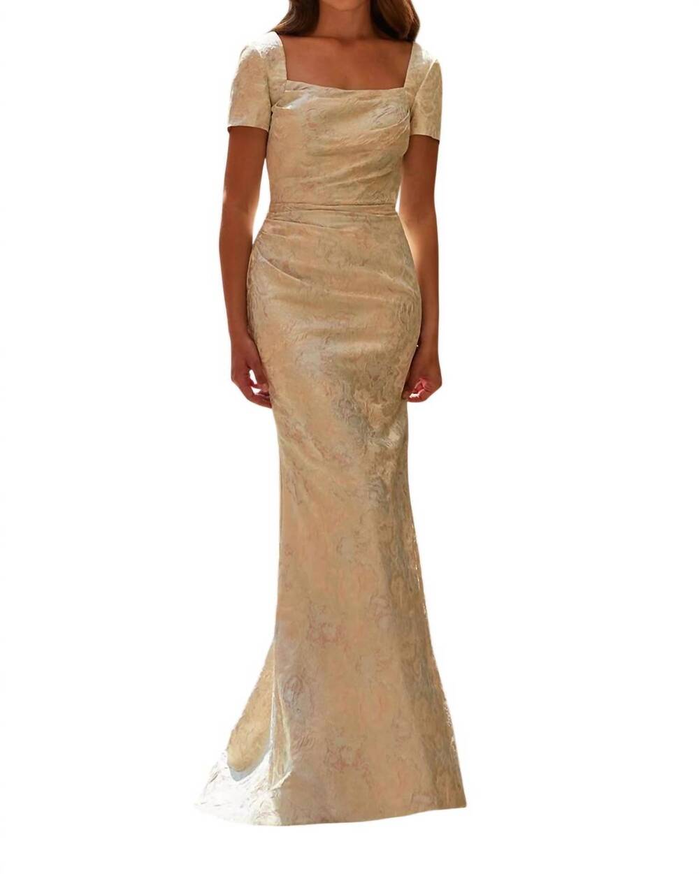 NEW LA FEMME long mother of the bride dress in multi